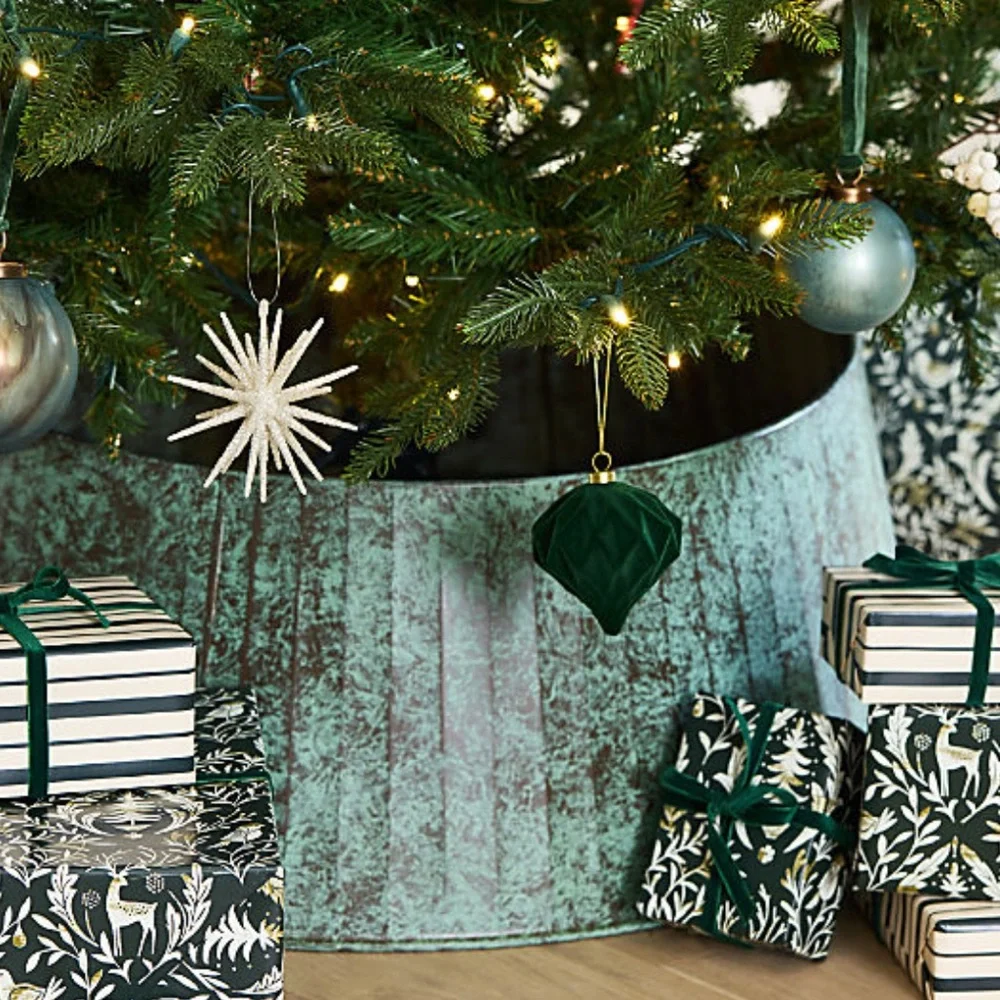 New! Crate&Barrel Nordic Forest Holiday Gift Wrap